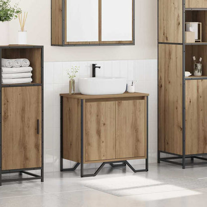vidaXL Waschbeckenschrank Artisan-Eiche 60 x 35 x 60 cm Holzwerkstoff