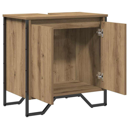vidaXL Waschbeckenschrank Artisan-Eiche 60 x 35 x 60 cm Holzwerkstoff