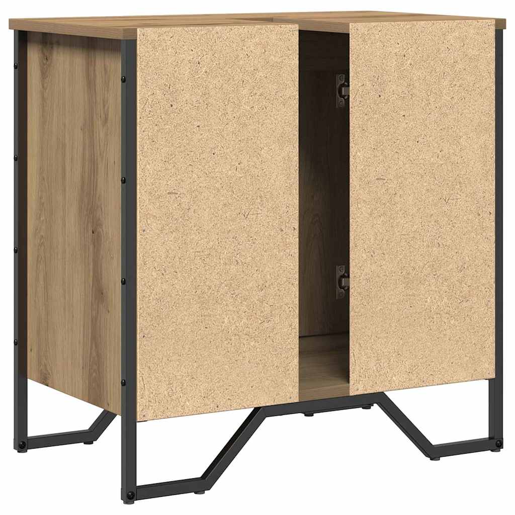 vidaXL Waschbeckenschrank Artisan-Eiche 60 x 35 x 60 cm Holzwerkstoff