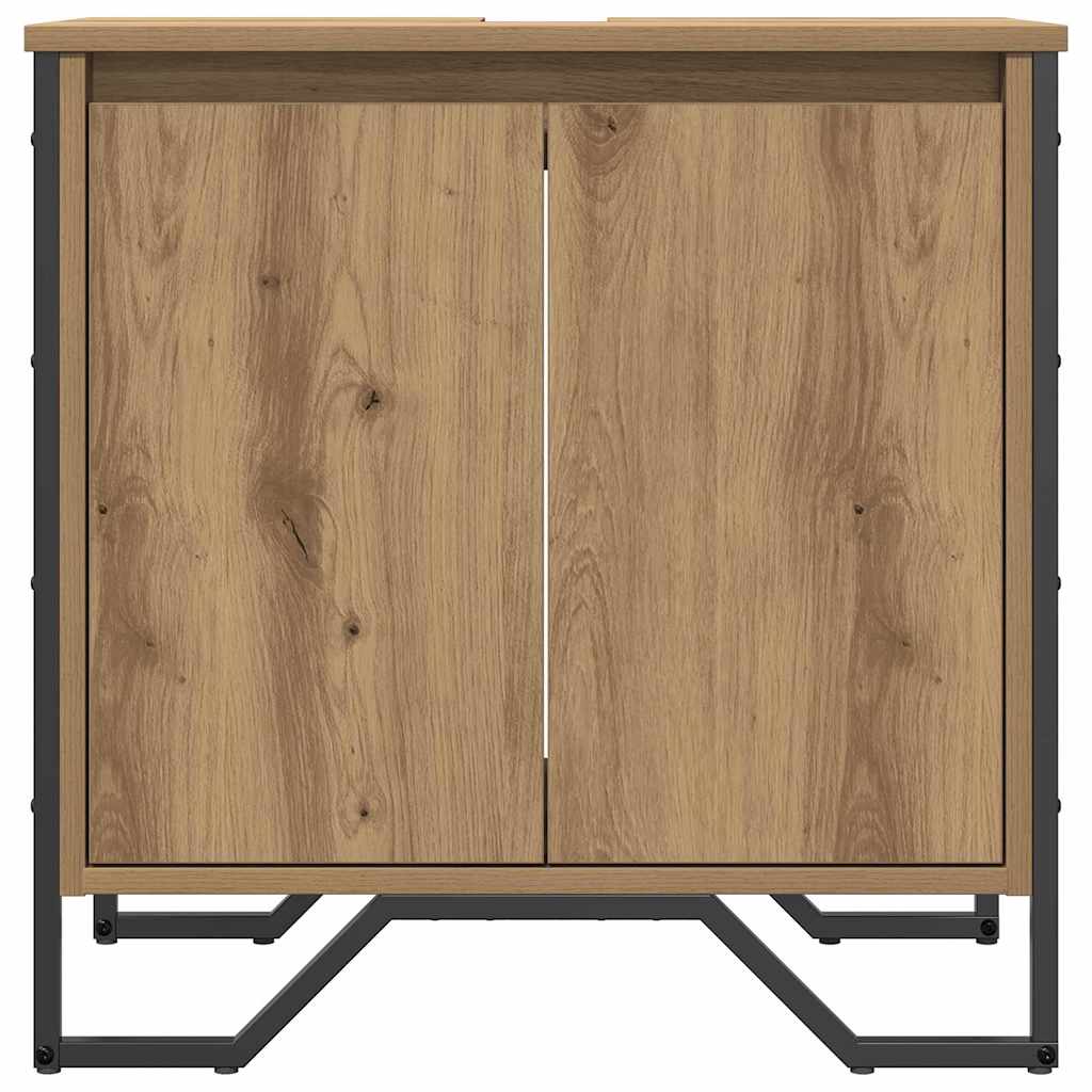 vidaXL Waschbeckenschrank Artisan-Eiche 60 x 35 x 60 cm Holzwerkstoff