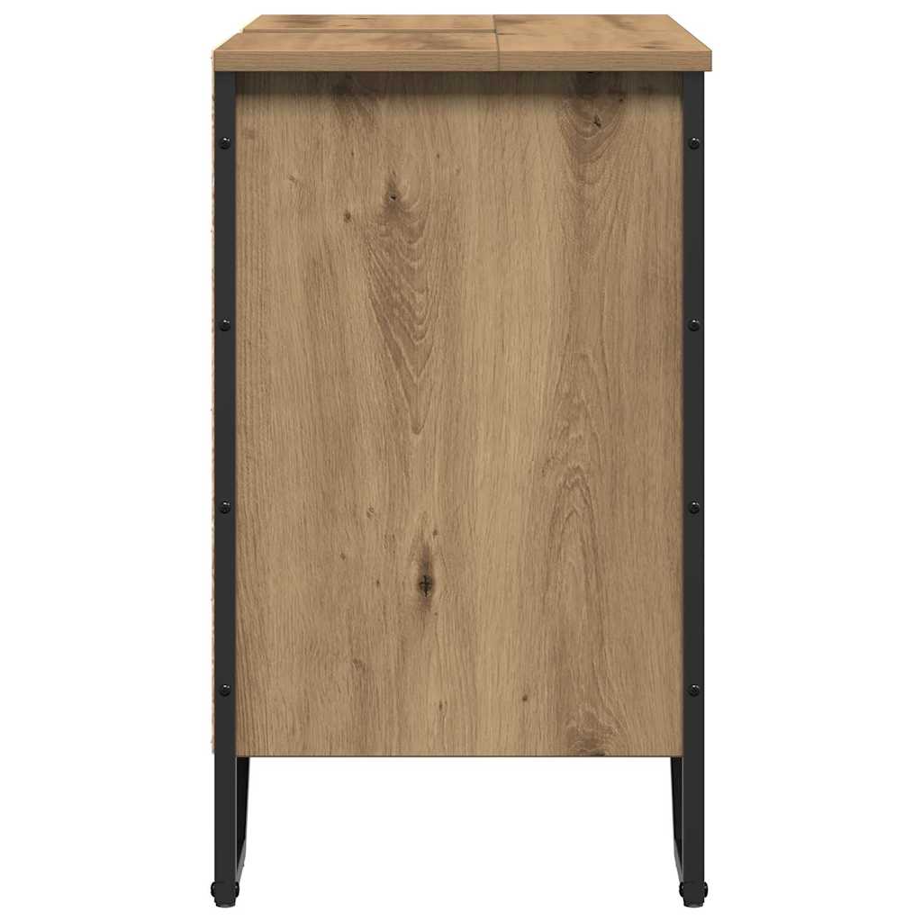 vidaXL Waschbeckenschrank Artisan-Eiche 60 x 35 x 60 cm Holzwerkstoff