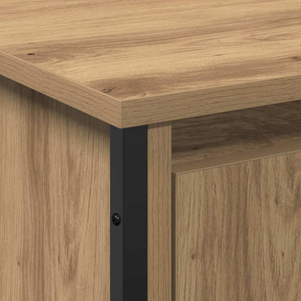 vidaXL Waschbeckenunterschrank Sonstiges Artisan-Eiche 91 x 35 x 60 cm