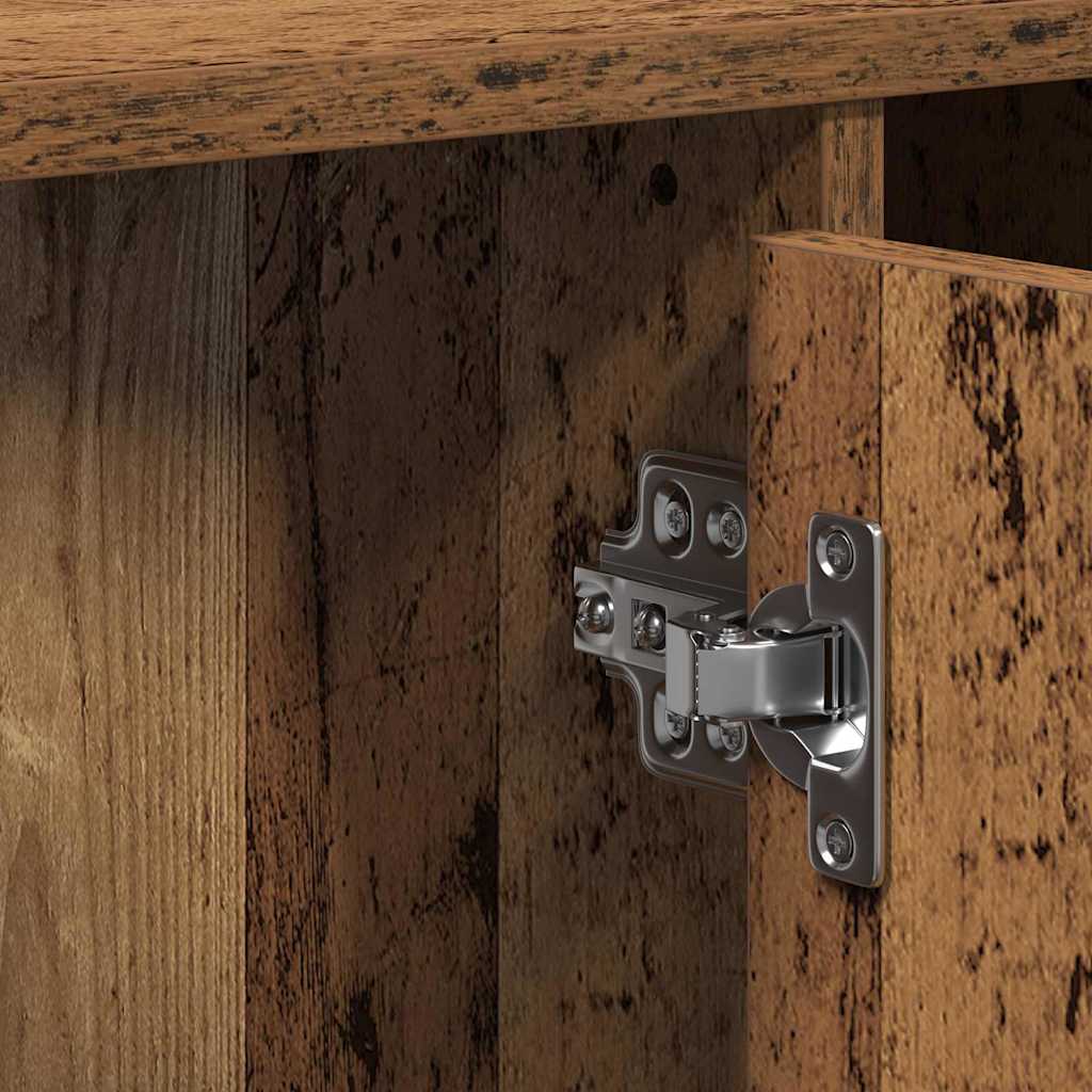 vidaXL Waschbeckenschrank Altholz 91 x 35 x 60 cm Holzwerkstoff