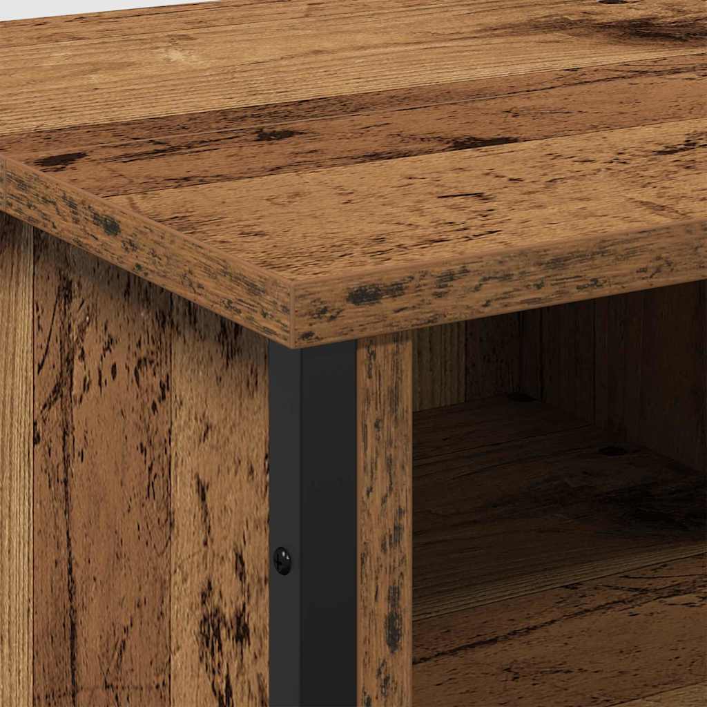 vidaXL Waschbeckenschrank Altholz 91 x 35 x 60 cm Holzwerkstoff
