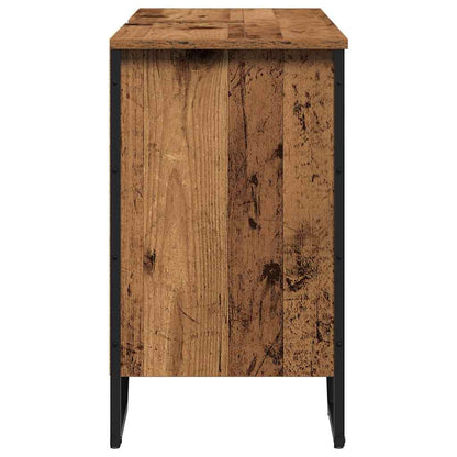vidaXL Waschbeckenschrank Altholz 91 x 35 x 60 cm Holzwerkstoff