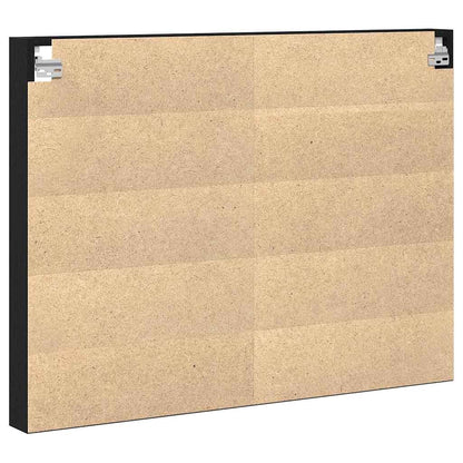 vidaXL Vitrine Schwarz Eichen-Optik 100 x 8,5 x 75 cm Holzwerkstoff