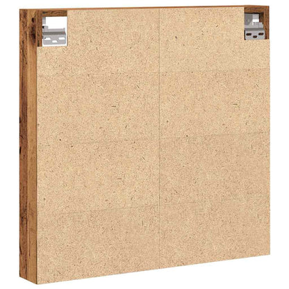 vidaXL Vitrine mit Regal Altholz 60 x 8,5 x 58 cm Holzwerkstoff