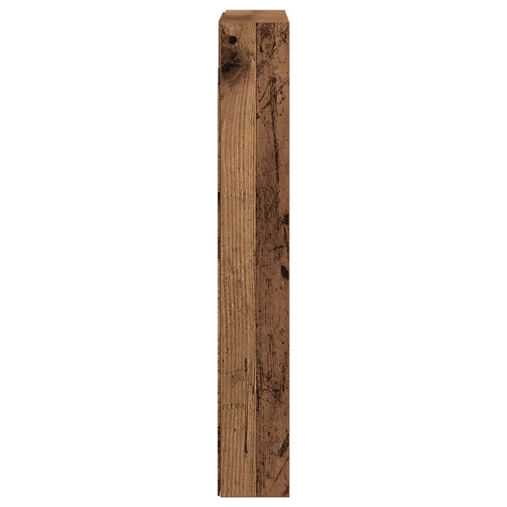vidaXL Vitrine mit Regal Altholz 60 x 8,5 x 58 cm Holzwerkstoff