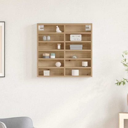 Vitrine mit Regal Artisan-Eiche 60 x 8,5 x 58 cm Holzwerkstoff