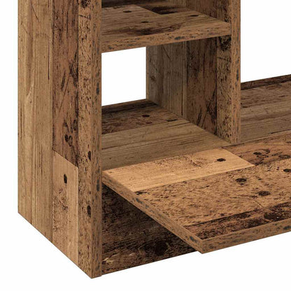 Wandtisch mit Regal Altholz 105 x 48 x 75 cm Holzwerkstoff