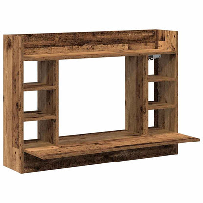 Wandtisch mit Regal Altholz 105 x 48 x 75 cm Holzwerkstoff