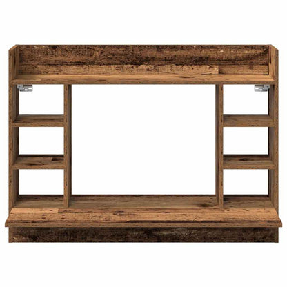 Wandtisch mit Regal Altholz 105 x 48 x 75 cm Holzwerkstoff