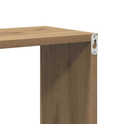 vidaXL Étagère murale suspendue, marron, bois d'ingénierie