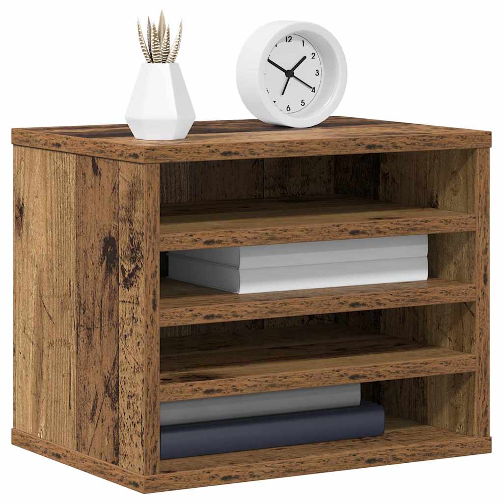 Schreibtisch Organizer Altholz 36 x 26 x 29,5 cm Holzwerkstoff