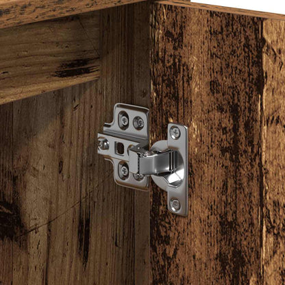 vidaXL Badezimmerschrank mit Tür Altholz 63 x 29 x 55 cm Holzwerkstoff