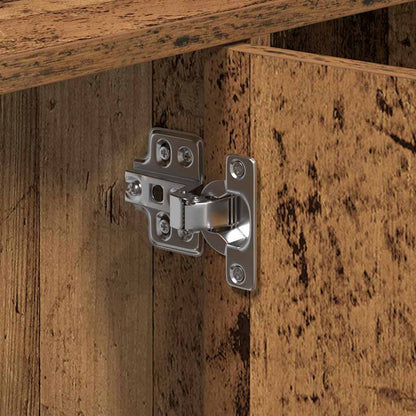 vidaXL Badezimmerschrank mit Tür Altholz 90 x 29 x 55 cm Holzwerkstoff