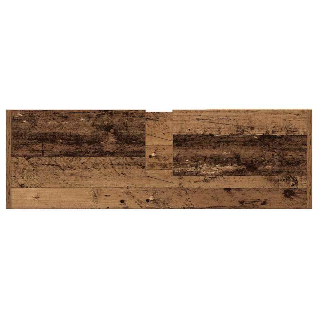 vidaXL Badezimmerschrank mit Tür Altholz 90 x 29 x 55 cm Holzwerkstoff