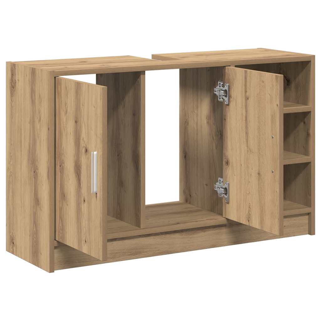 vidaXL Badezimmerschrank Artisan-Eiche 90 x 29 x 55 cm Holzwerkstoff
