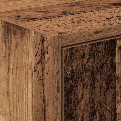 vidaXL Badezimmerschrank mit Tür Altholz 63 x 29 x 55 cm Holzwerkstoff