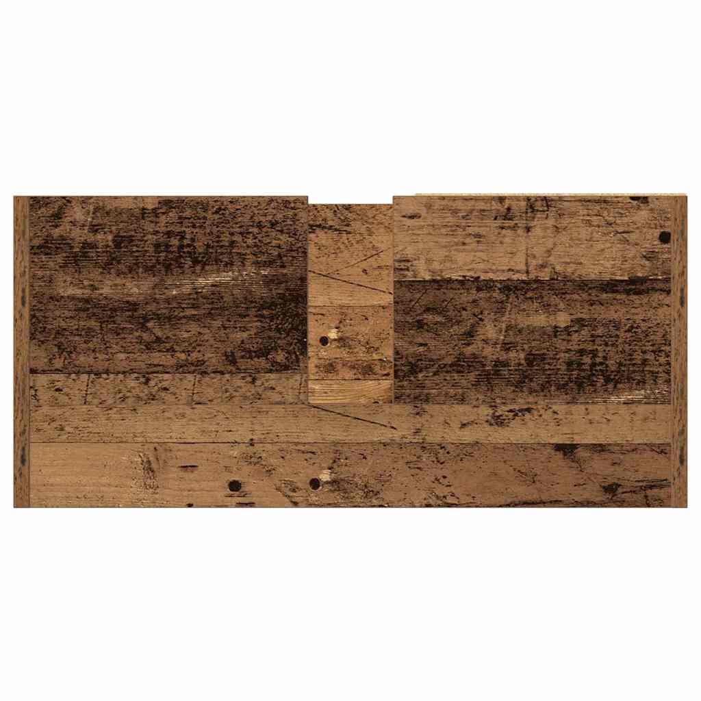 vidaXL Badezimmerschrank mit Tür Altholz 63 x 29 x 55 cm Holzwerkstoff