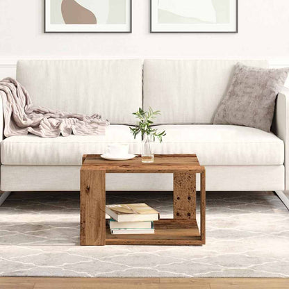 vidaXL Couchtisch Altholz 51,5 x 51,5 x 30 cm Holzwerkstoff