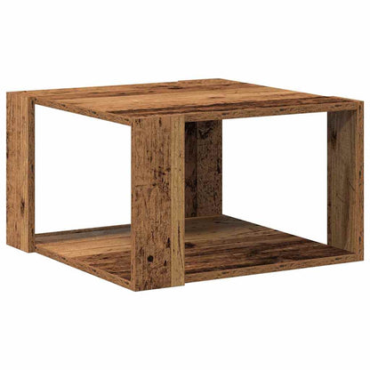 vidaXL Couchtisch Altholz 51,5 x 51,5 x 30 cm Holzwerkstoff