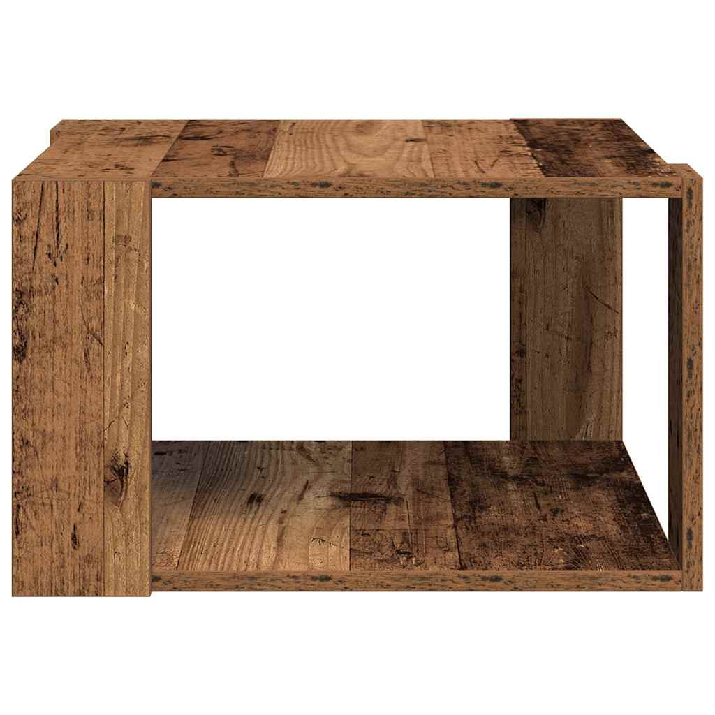 vidaXL Couchtisch Altholz 51,5 x 51,5 x 30 cm Holzwerkstoff