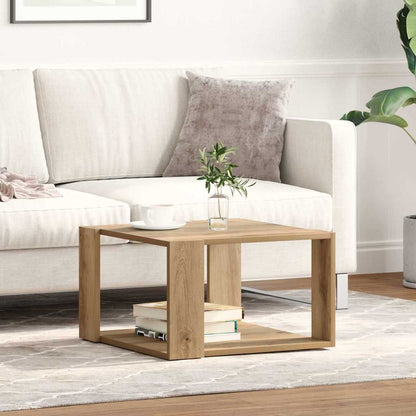 vidaXL Couchtisch Artisan-Eiche 51,5 x 51,5 x 30 cm Holzwerkstoff
