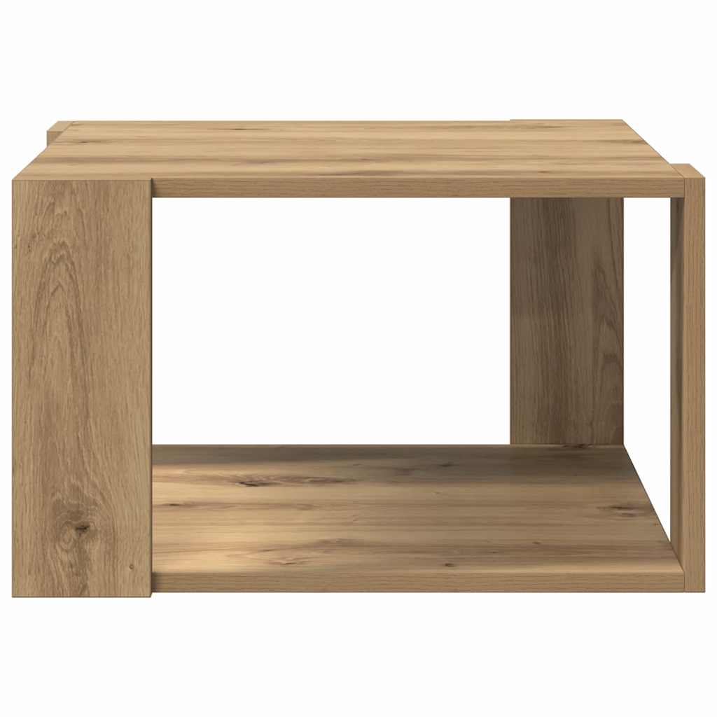vidaXL Couchtisch Artisan-Eiche 51,5 x 51,5 x 30 cm Holzwerkstoff