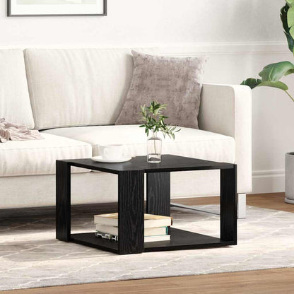 vidaXL Couchtisch Schwarz Eichen-Optik 51,5 x 51,5 x 30 cm