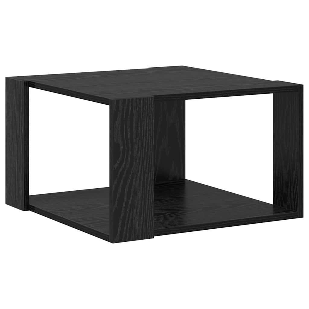 vidaXL Couchtisch Schwarz Eichen-Optik 51,5 x 51,5 x 30 cm