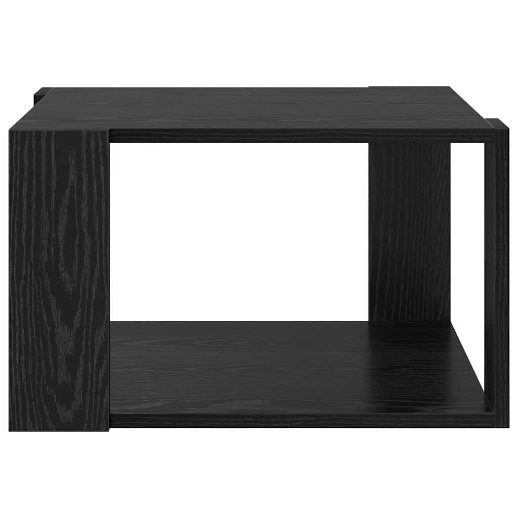 vidaXL Couchtisch Schwarz Eichen-Optik 51,5 x 51,5 x 30 cm