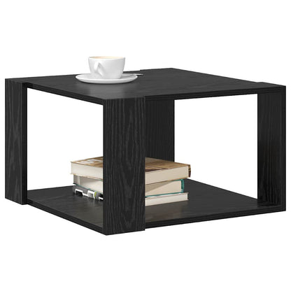 vidaXL Couchtisch Schwarz Eichen-Optik 51,5 x 51,5 x 30 cm