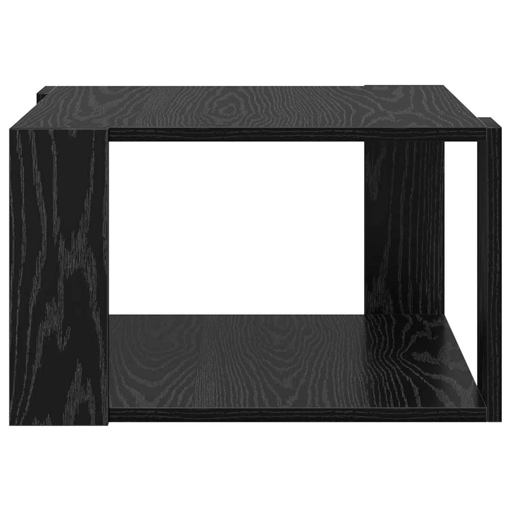 vidaXL Couchtisch Schwarz Eichen-Optik 51,5 x 51,5 x 30 cm