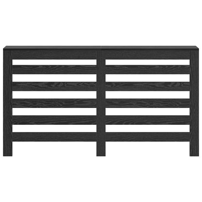 Heizkörperabdeckung Schwarz Eichen-Optik 149 x 20 x 82 cm