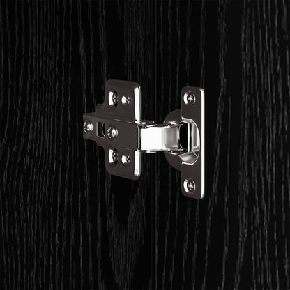 Displaysständer mit Regal Schwarz Eichen-Optik 31 x 30 x 90 cm