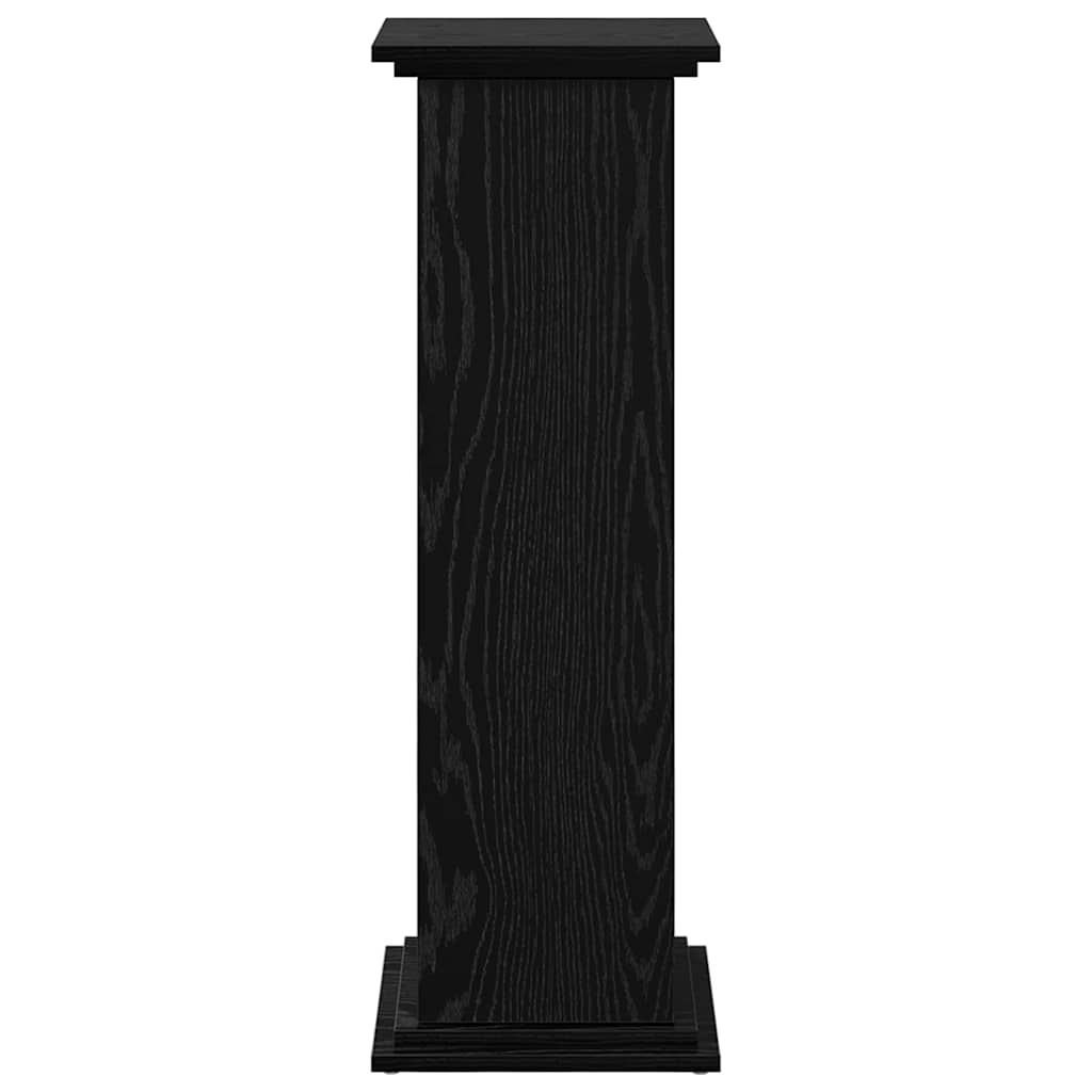 Displaysständer mit Regal Schwarz Eichen-Optik 31 x 30 x 90 cm