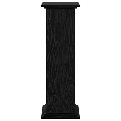 Displaysständer mit Regal Schwarz Eichen-Optik 31 x 30 x 90 cm