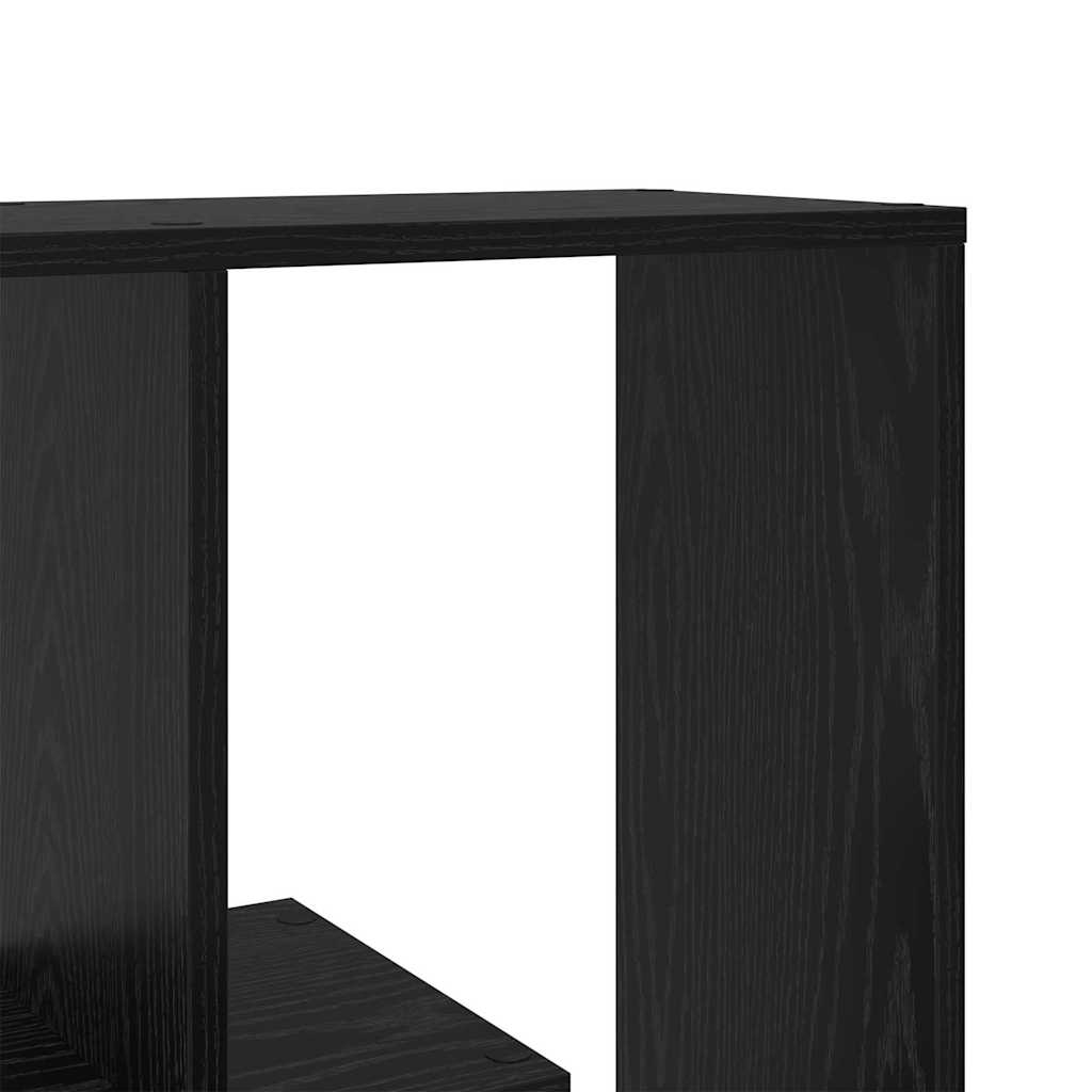 vidaXL Bücherregal Schwarz Eichen-Optik 67 x 25 x 162 cm Holzwerkstoff