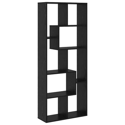 vidaXL Bücherregal Schwarz Eichen-Optik 67 x 25 x 162 cm Holzwerkstoff