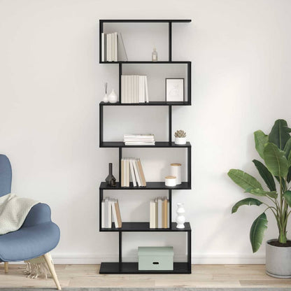 vidaXL Bücherregal Schwarz Eichen-Optik 70 x 24 x 193,5 cm