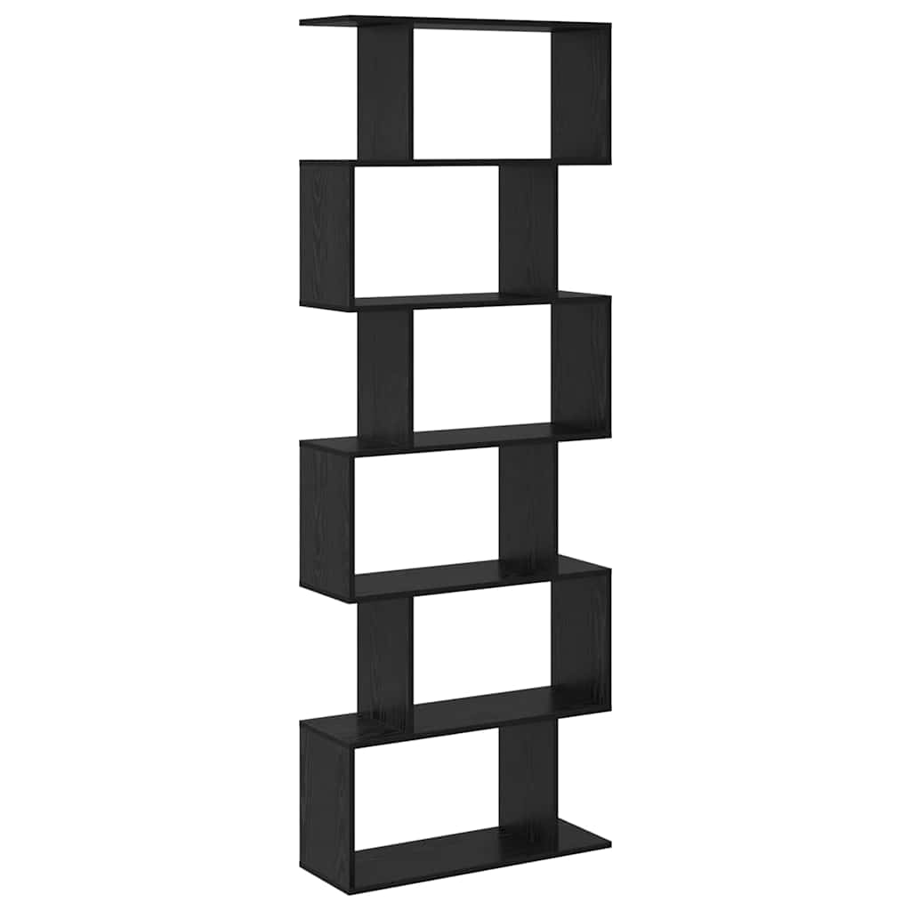 vidaXL Bücherregal Schwarz Eichen-Optik 70 x 24 x 193,5 cm