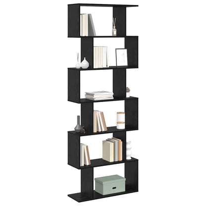 vidaXL Bücherregal Schwarz Eichen-Optik 70 x 24 x 193,5 cm
