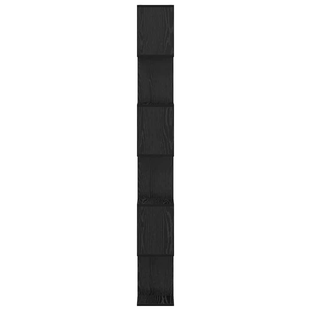 vidaXL Bücherregal Schwarz Eichen-Optik 70 x 24 x 193,5 cm