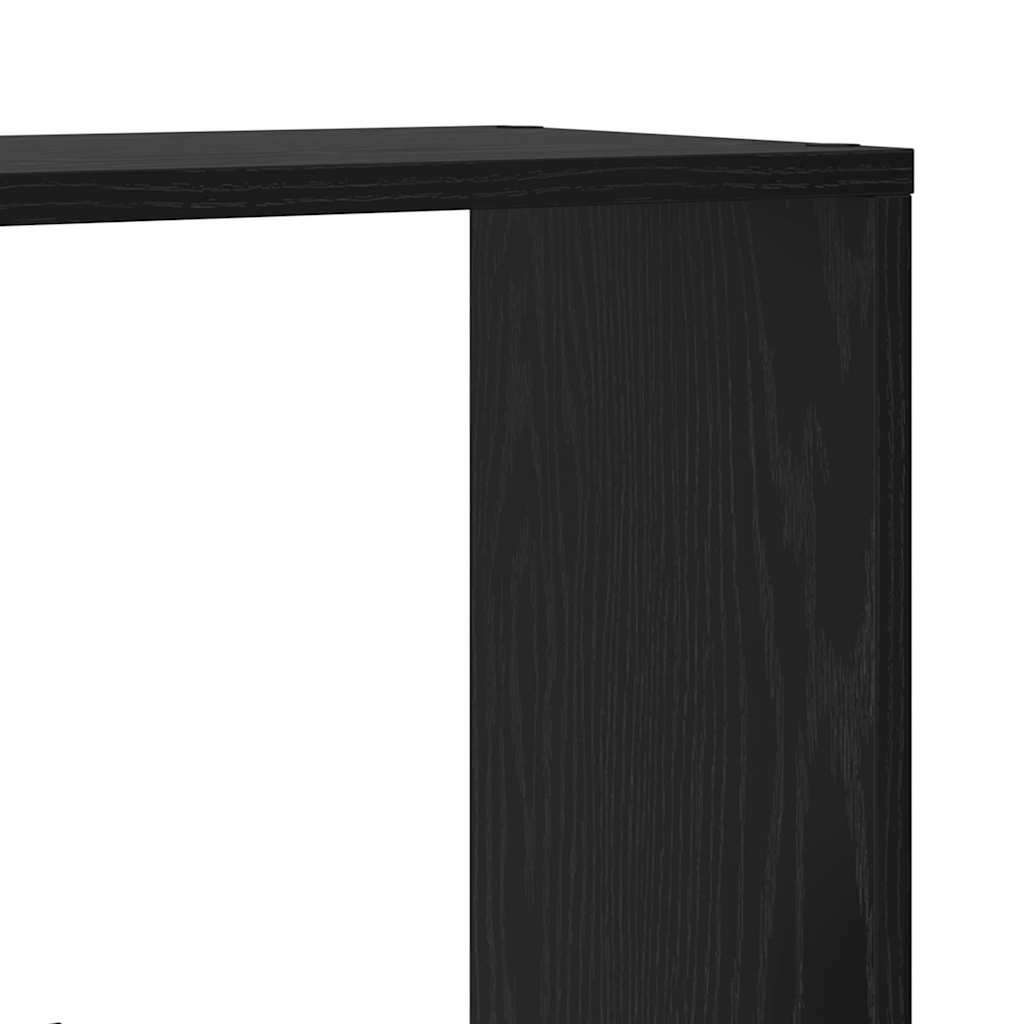 vidaXL Bücherregal Schwarz Eichen-Optik 70 x 20 x 102.5 cm