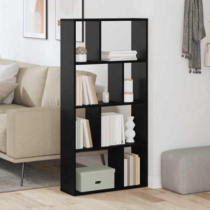 vidaXL Bücherregal Schwarz Eichen-Optik 70 x 20 x 102.5 cm