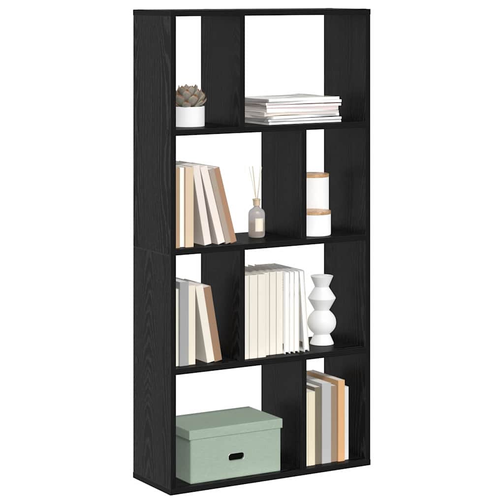 vidaXL Bücherregal Schwarz Eichen-Optik 70 x 20 x 102.5 cm