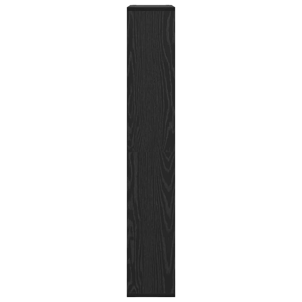 vidaXL Bücherregal Schwarz Eichen-Optik 72 x 20 x 102,5 cm