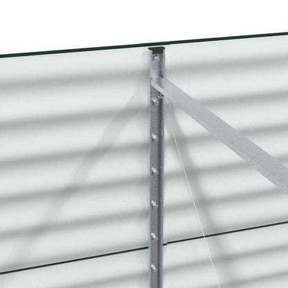 vidaXL Hochbeet Grün 400 x 80 x 81 cm Stahl