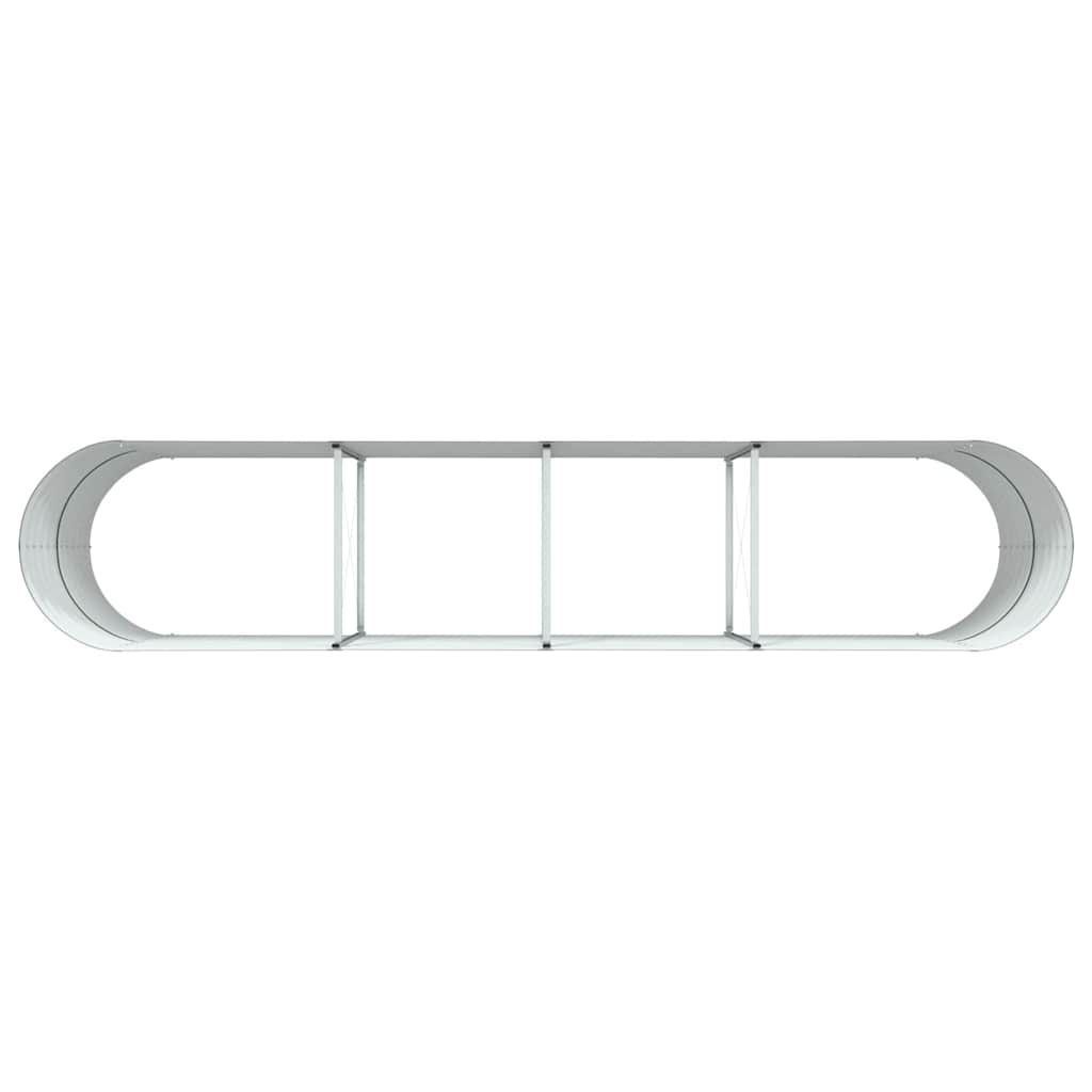 vidaXL Hochbeet Grün 400 x 80 x 81 cm Stahl